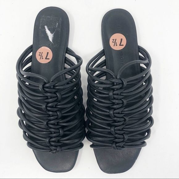 REBECCA MINKOFF | Maelynn Slides Black Strappy Sandals NEW Women’s Size 7.5 - Picture 5 of 12